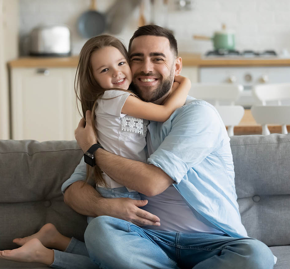 Father and daughter family image